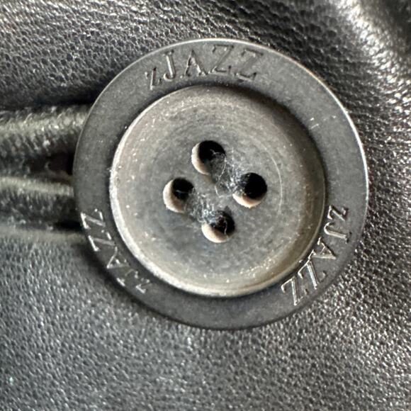 Vintage Y2K Women’s Lambskin Leather Jacket Soft Lambskin Black Blazer SZ S - Picture 9 of 11